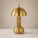 13.5-inch desk lamp in antique brass