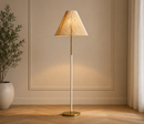 Sonoma 64-inch one-light floor lamp with bleached abaca rope shade